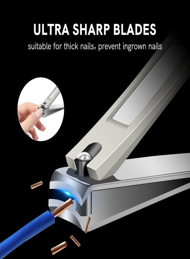 Cut it Nail Clipper Sets, Professional Finger and Toe Nail Clipper Set, Edgy Nail Cutter for Thick Nails for Man and Women, Precisely Stainless Steel Fingernail & Toenail Clippers with Nail File, 3PCS - Image 2